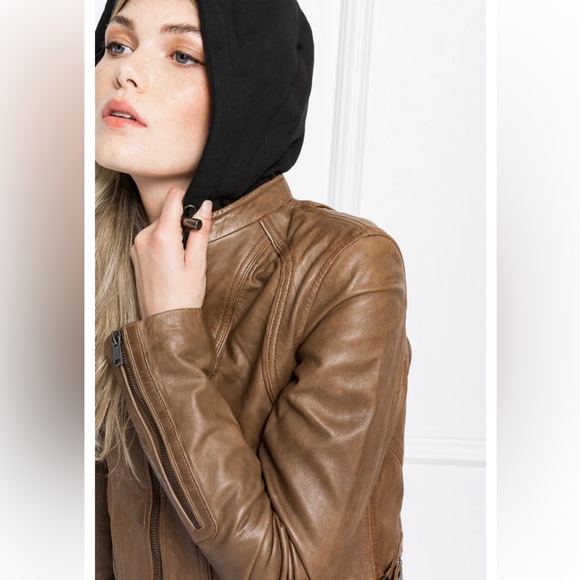 NWT Lamarque Arlette leather biker jacket all saints rag & bone free people - Picture 9 of 14